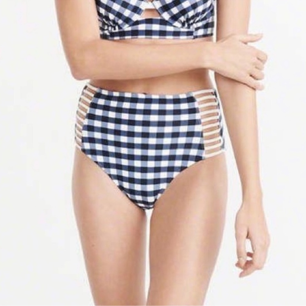 Abercrombie & Fitch Gingham High Waisted Women’s Cheeky Bikini Bottom✨